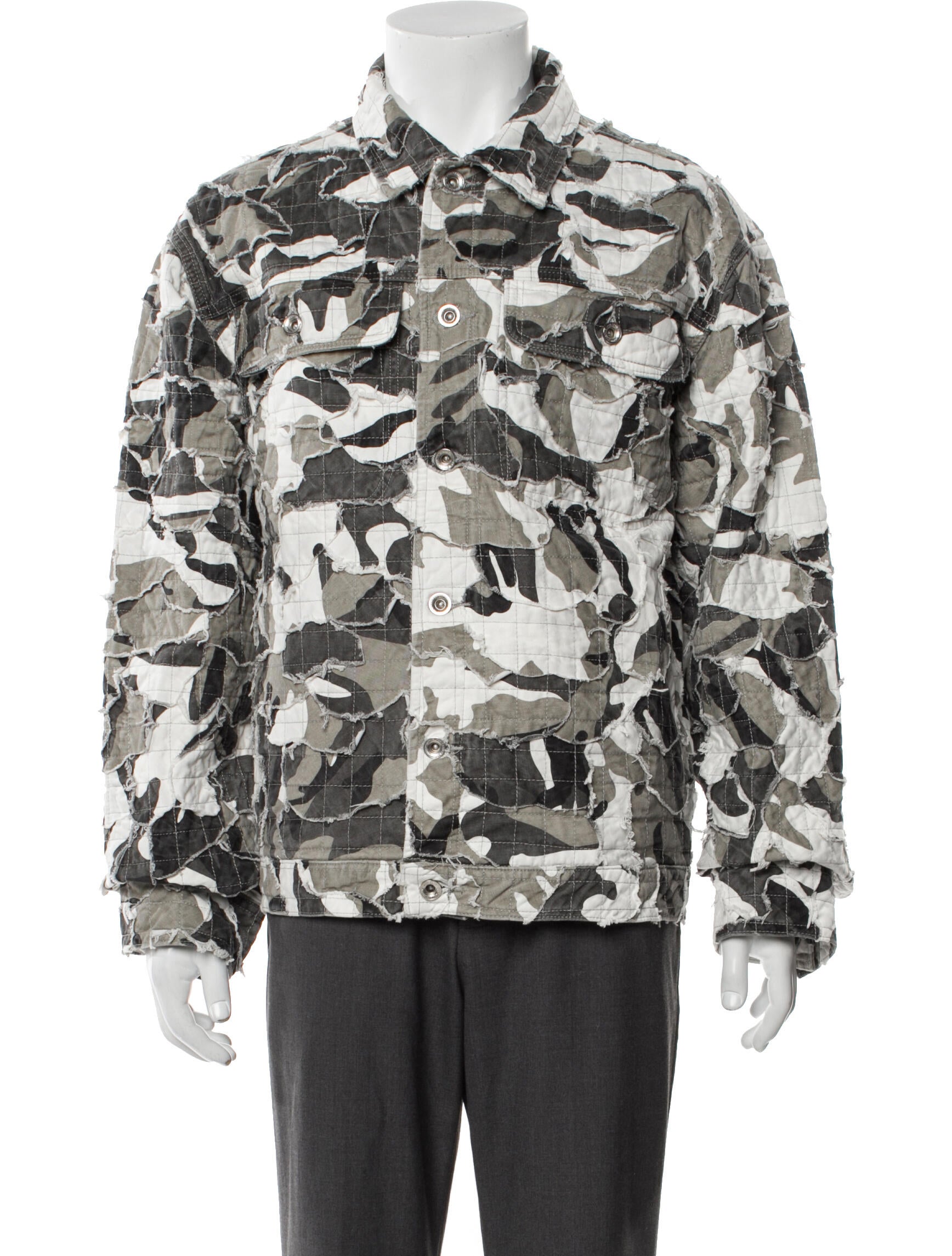 Who Decides War Printed Utility Jacket w/ Tags