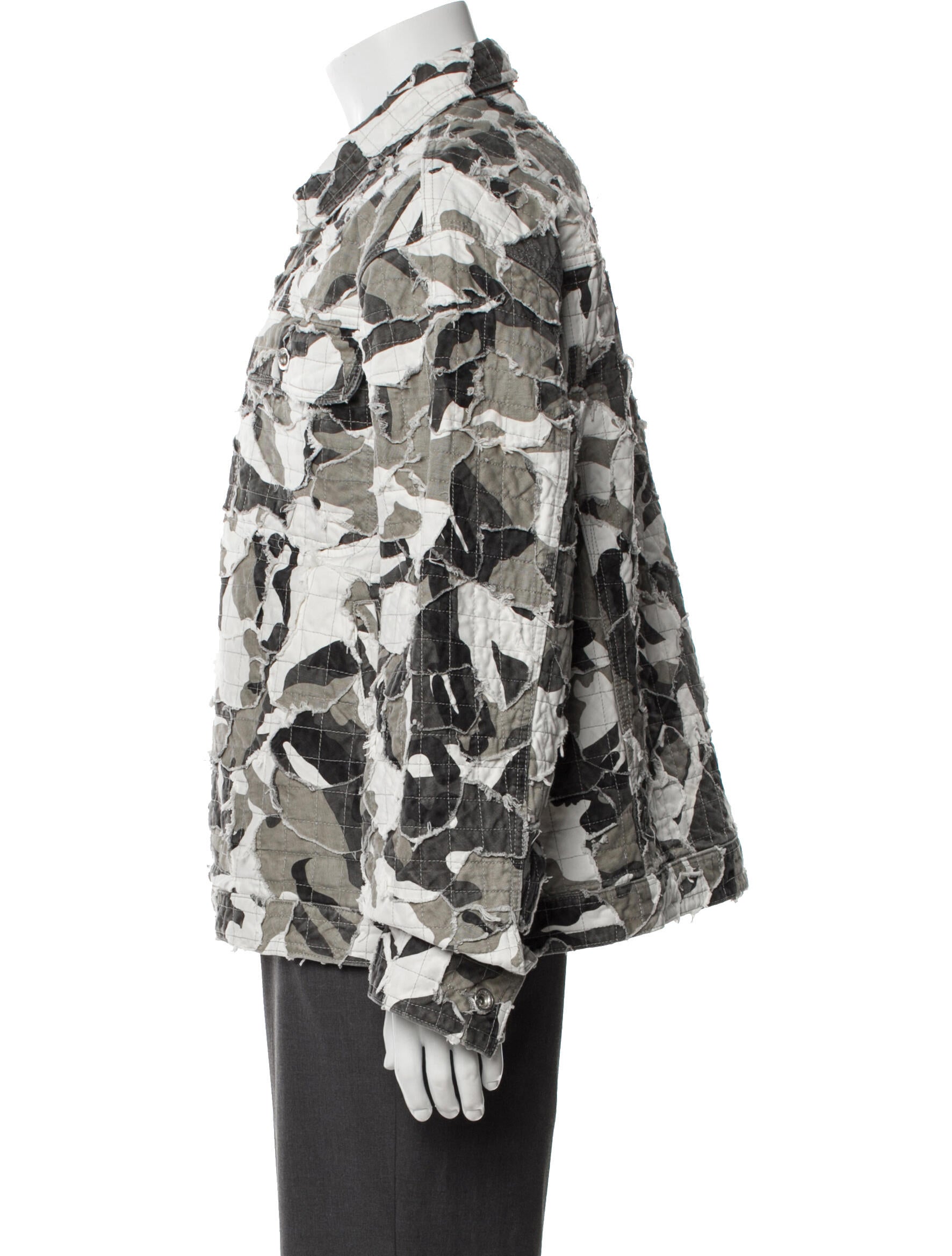 Who Decides War Printed Utility Jacket w/ Tags