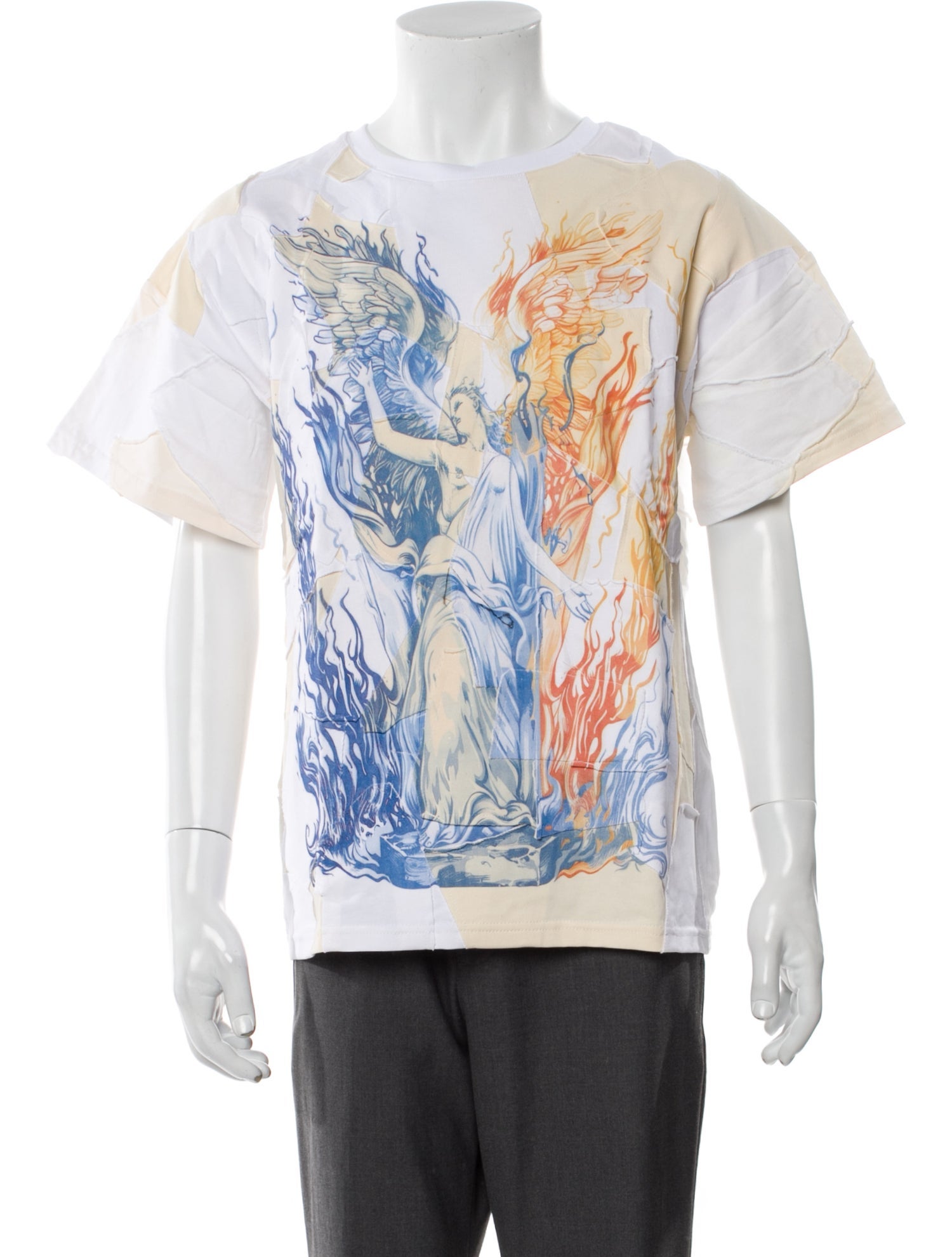 Who Decides War Graphic Print Crew Neck T-Shirt