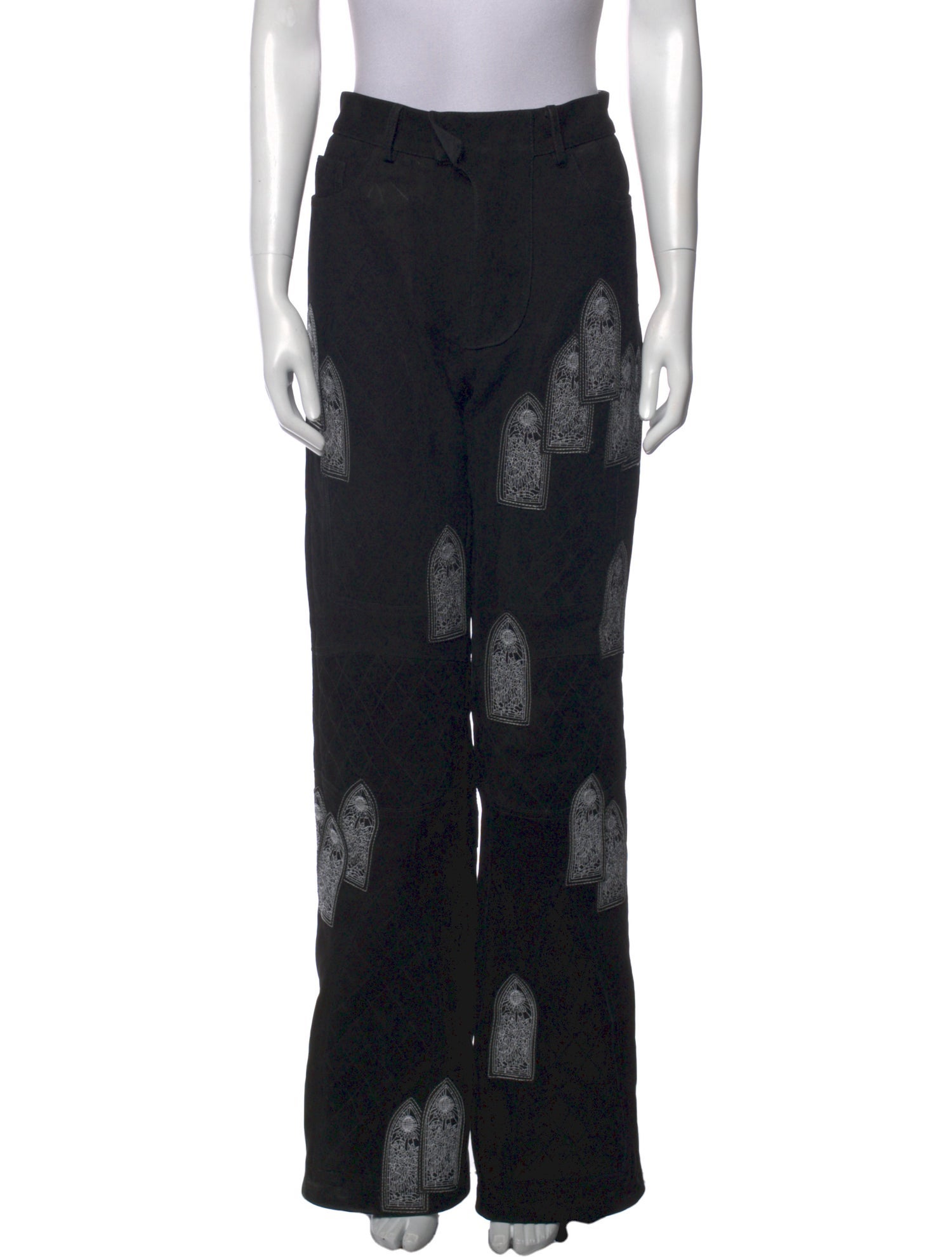 Who Decides War Leather Wide Leg Pants