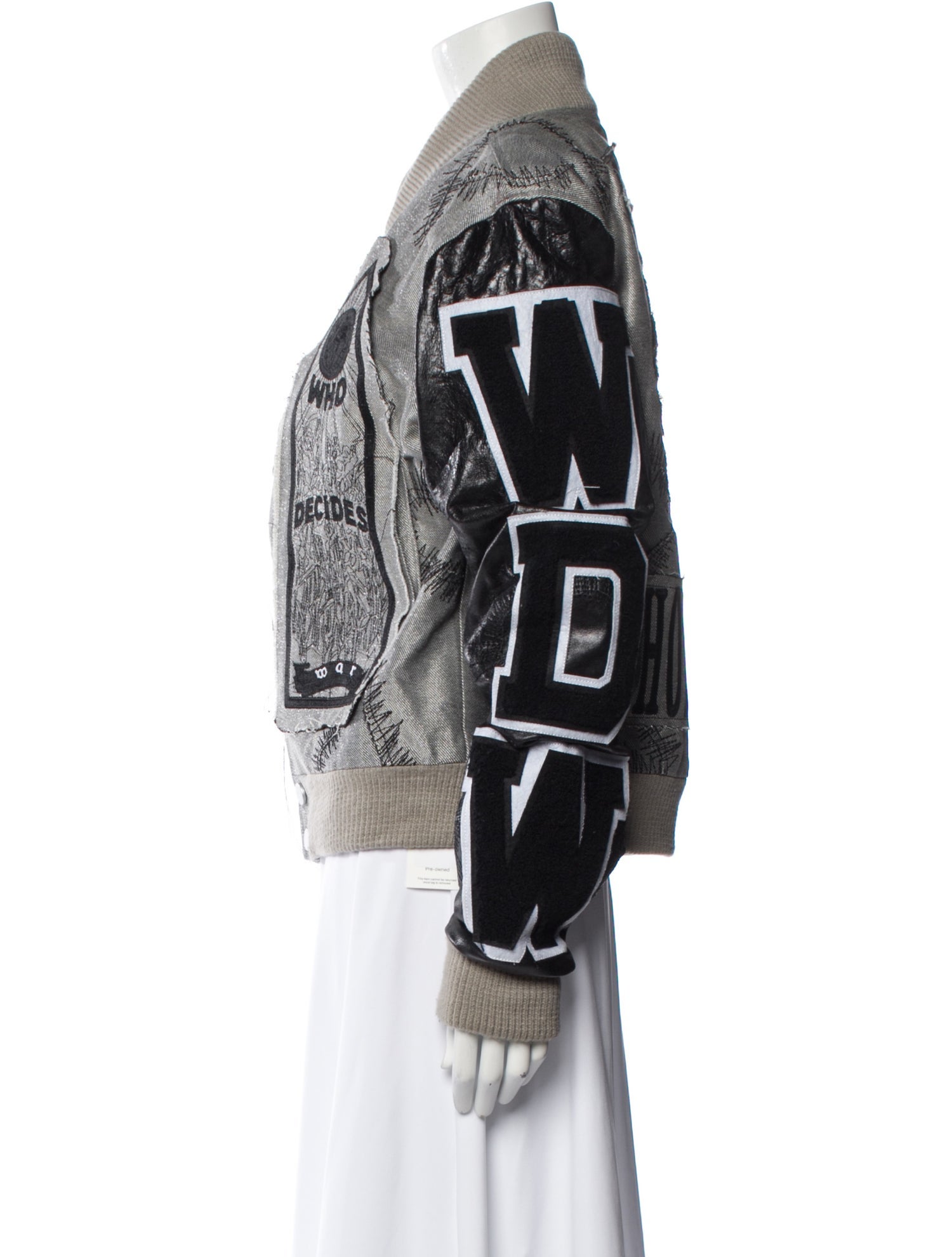 Who Decides War Printed Denim Jacket