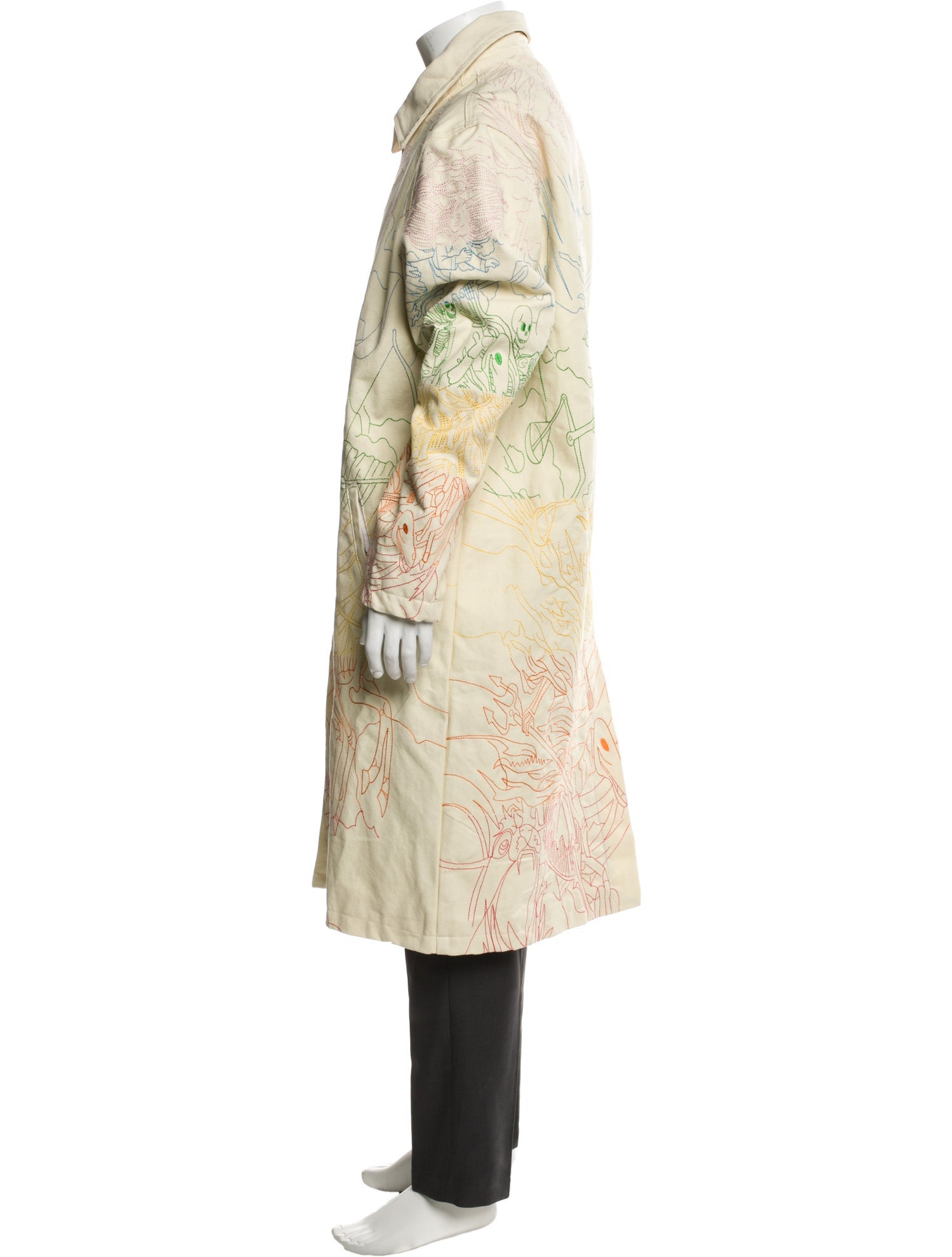 Who Decides War Printed Overcoat w/ Tags