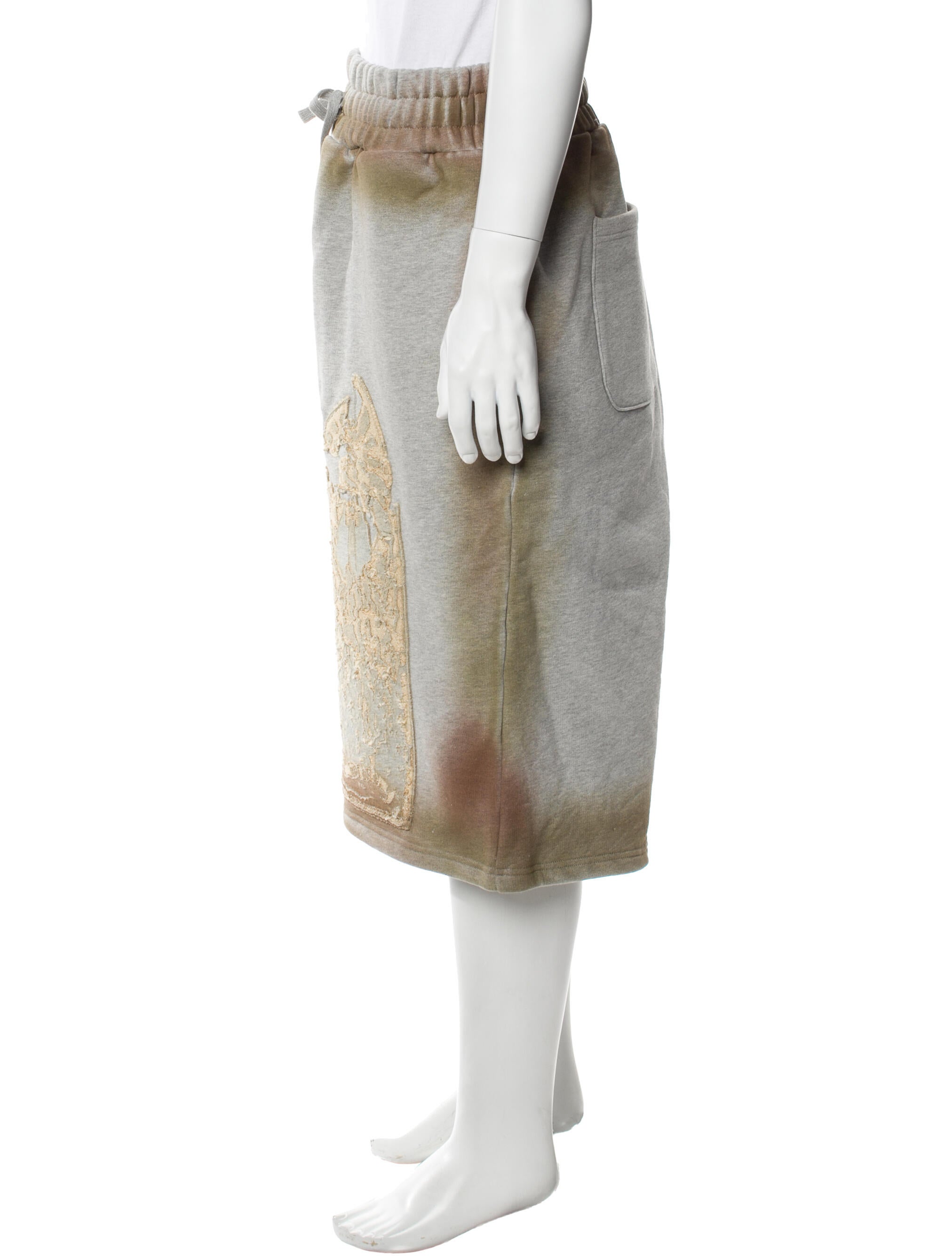 Who Decides War Graphic Print Jogger Shorts w/ Tags