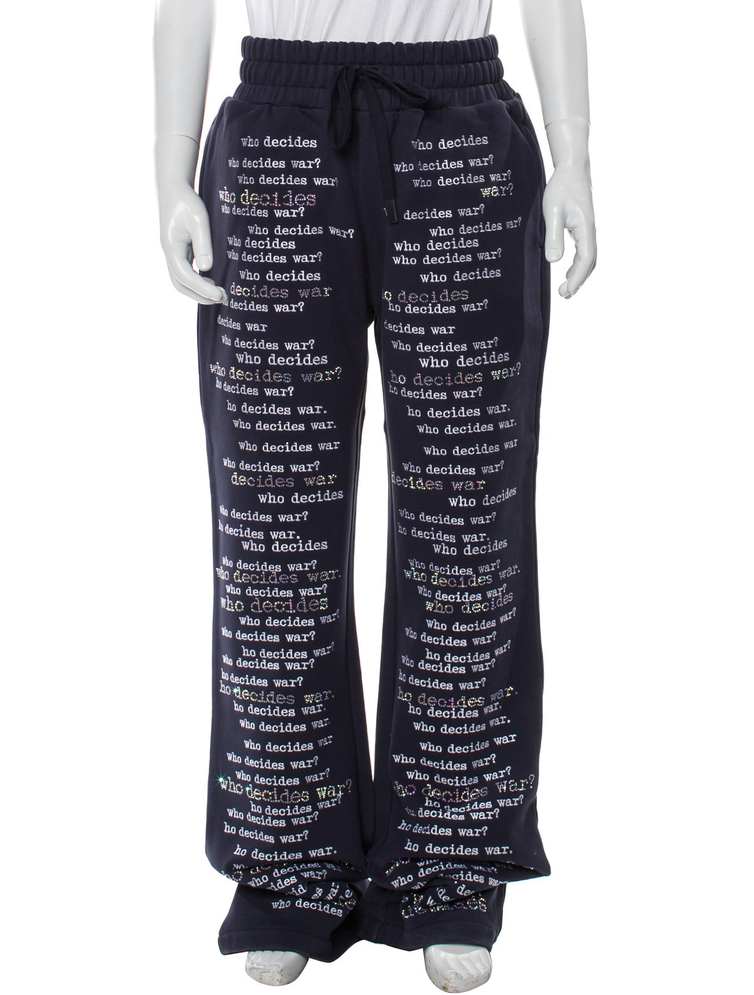 Who Decides War Printed Moto Pants w/ Tags