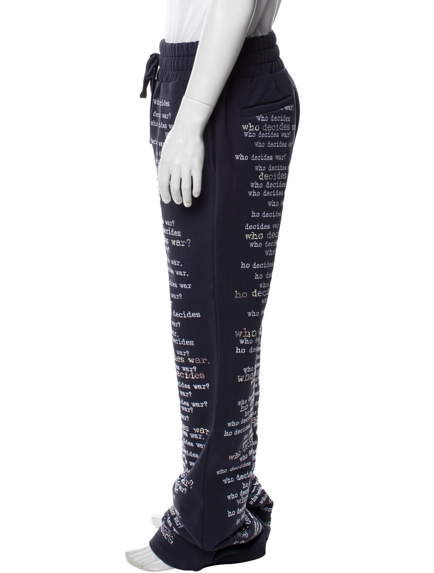 Who Decides War Printed Moto Pants w/ Tags