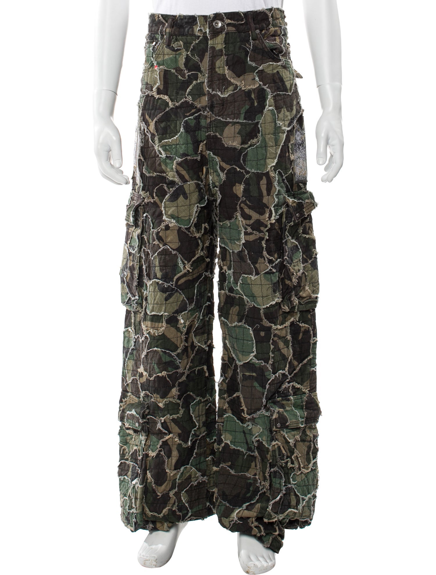 Who Decides War Printed Cargo Pants w/ Tags