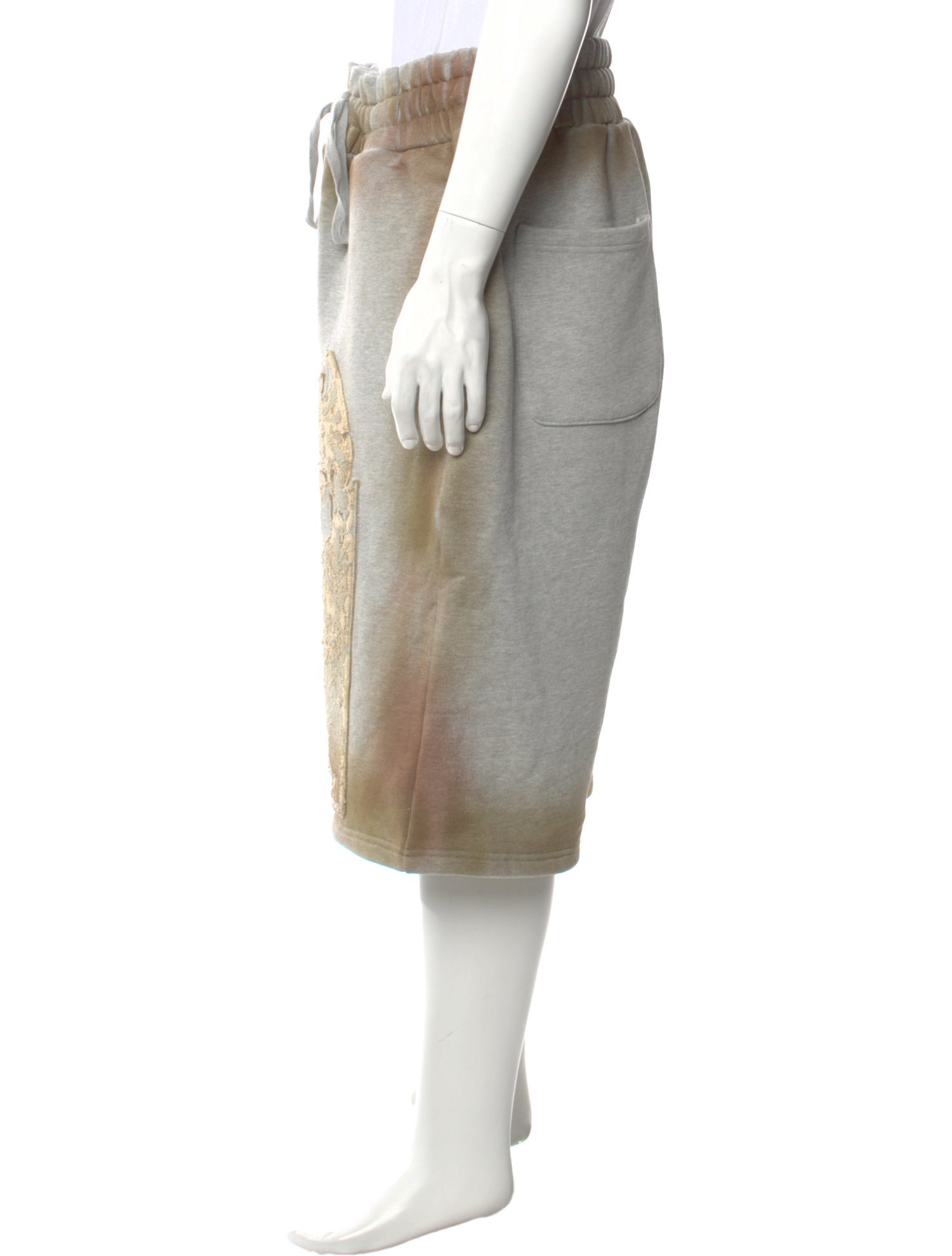 Who Decides War Lace Pattern Jogger Shorts