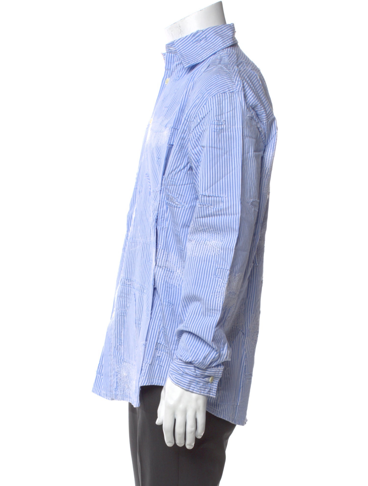 Who Decides War Striped Long Sleeve Shirt