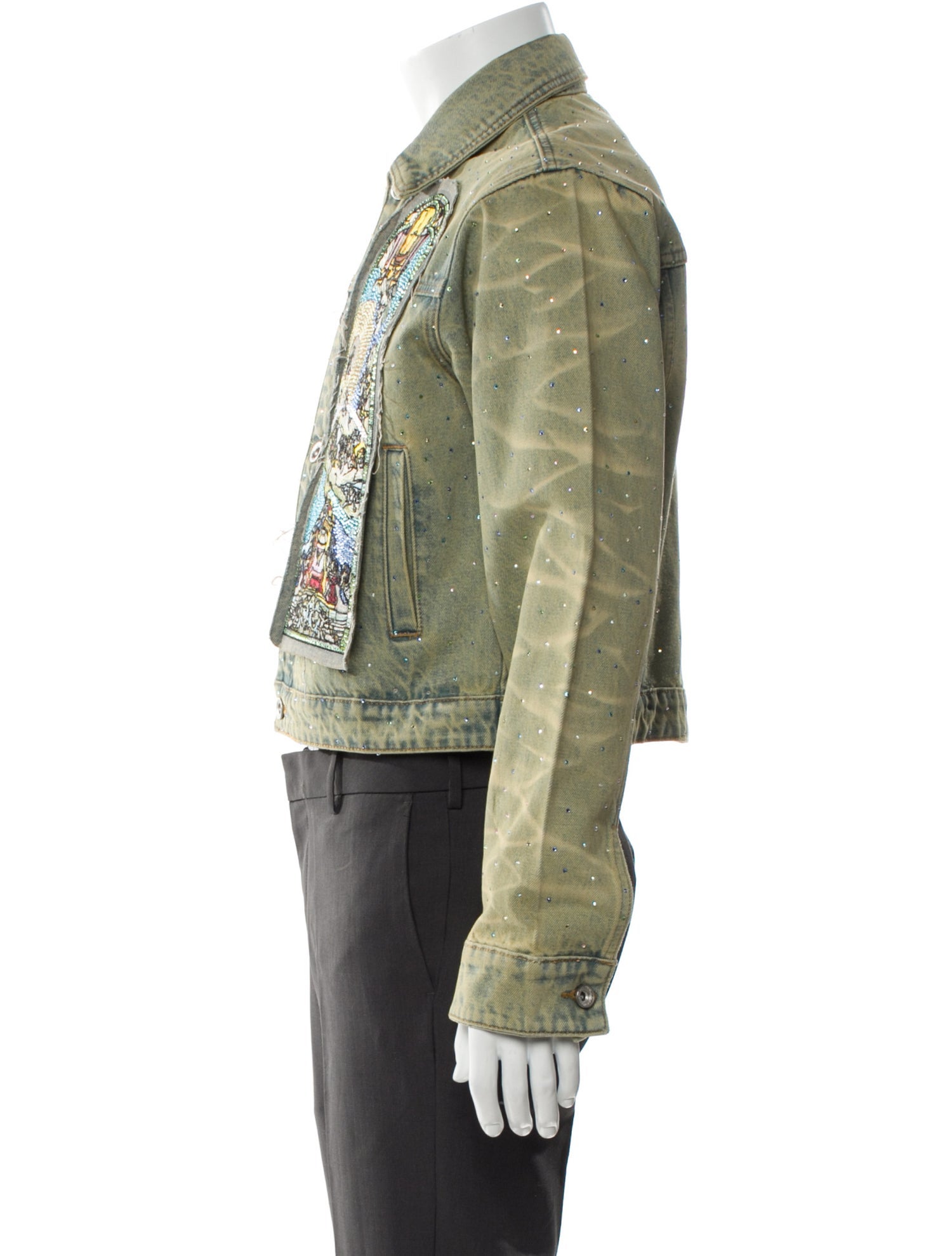 Who Decides War Graphic Print Denim Jacket