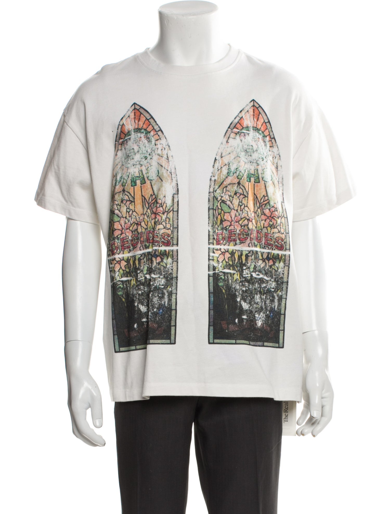 Who Decides War Graphic Print Crew Neck T-Shirt