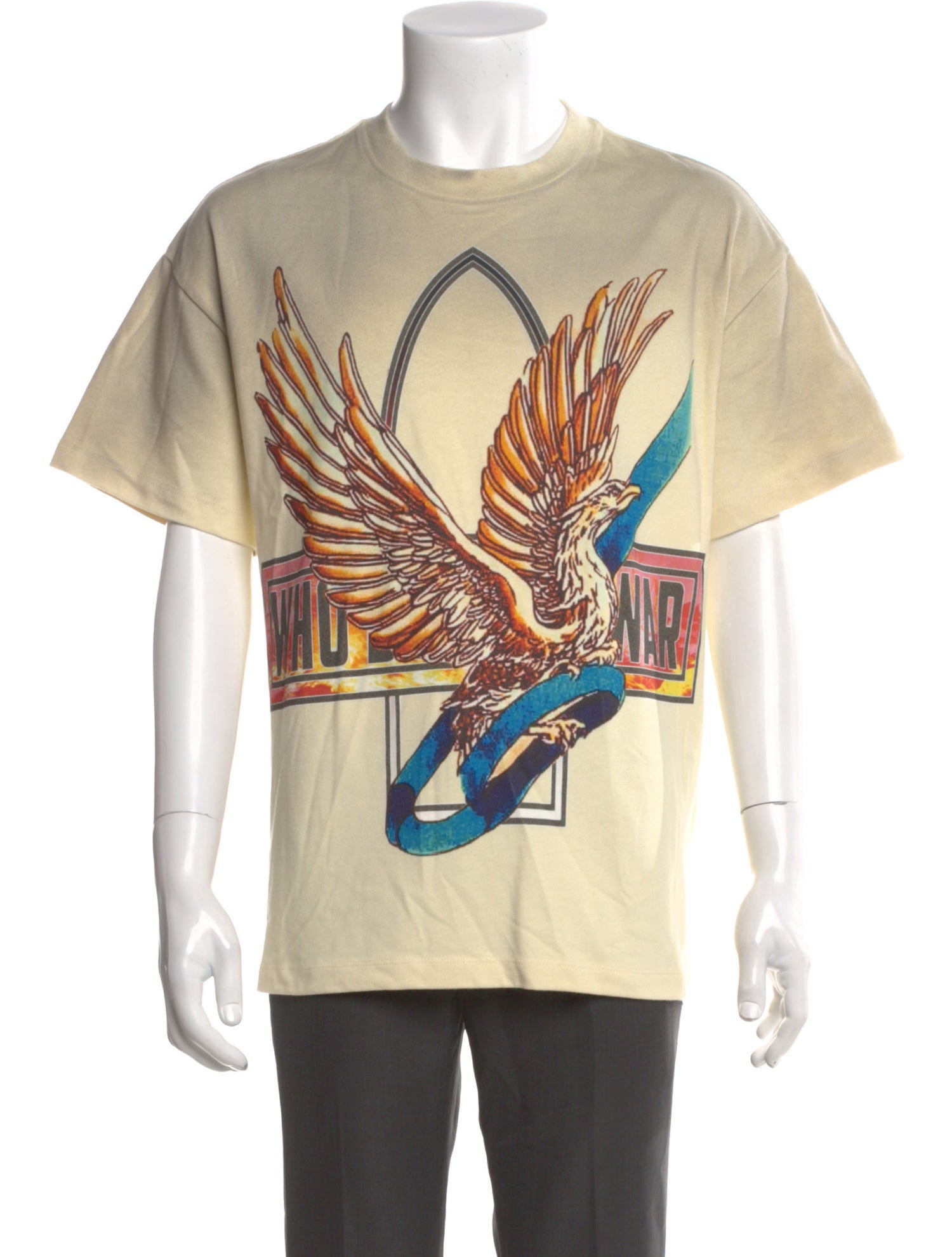 Who Decides War Graphic Print Crew Neck T-Shirt