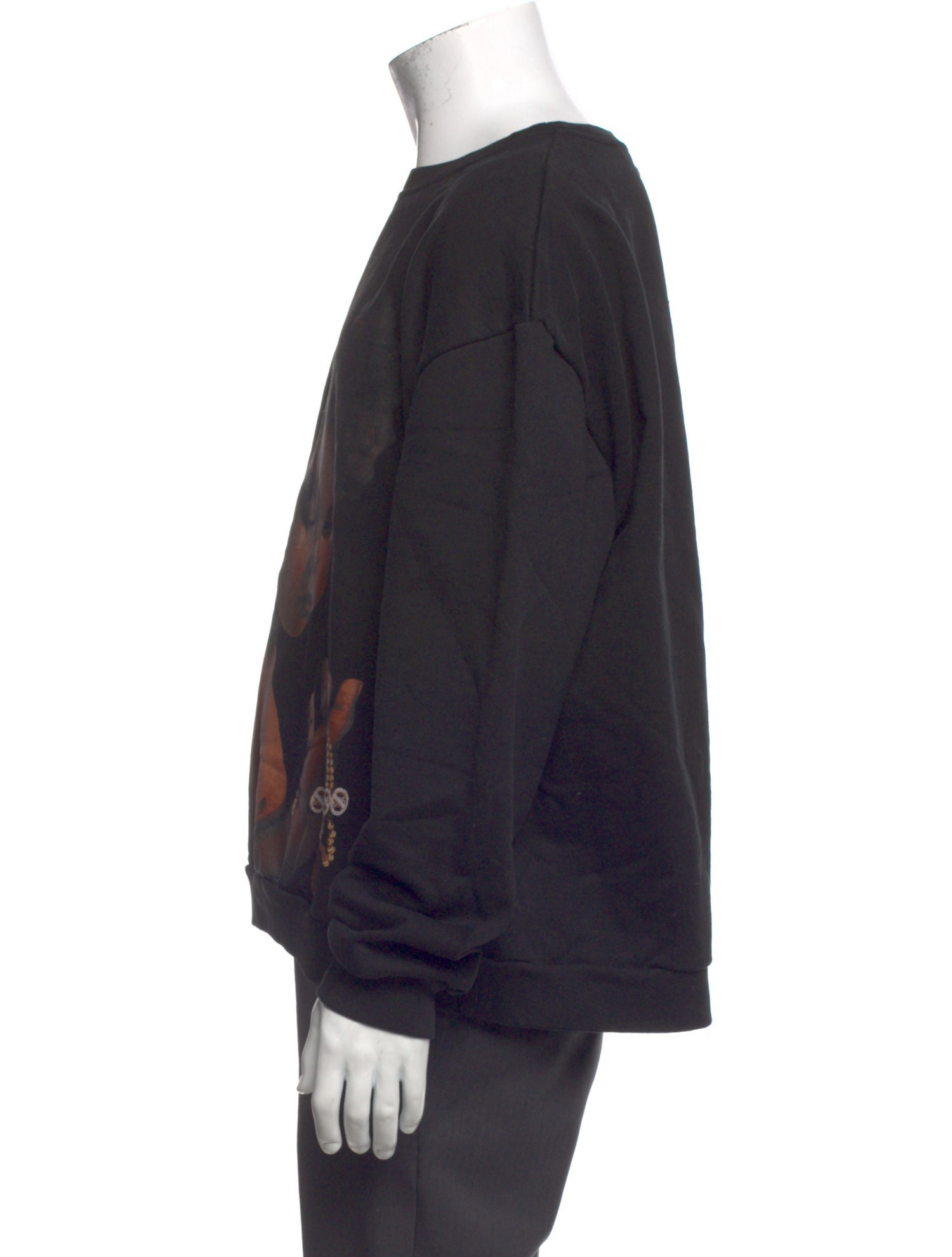 Who Decides War Graphic Print Crew Neck Sweatshirt