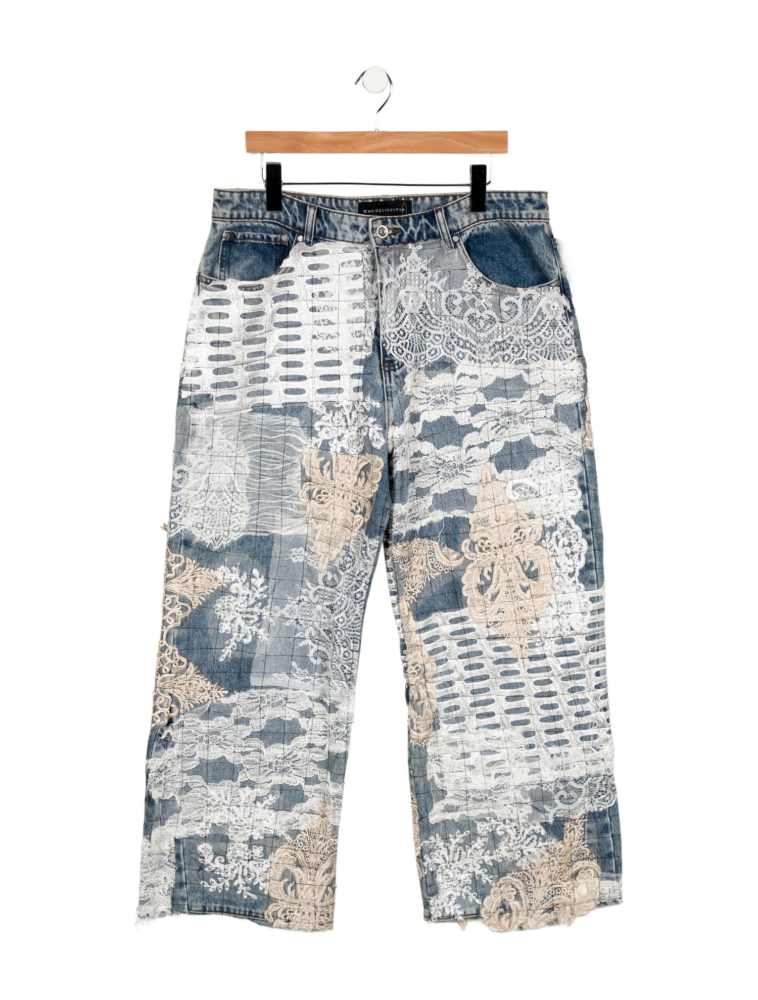 Who Decides War High-Rise Wide Leg Jeans