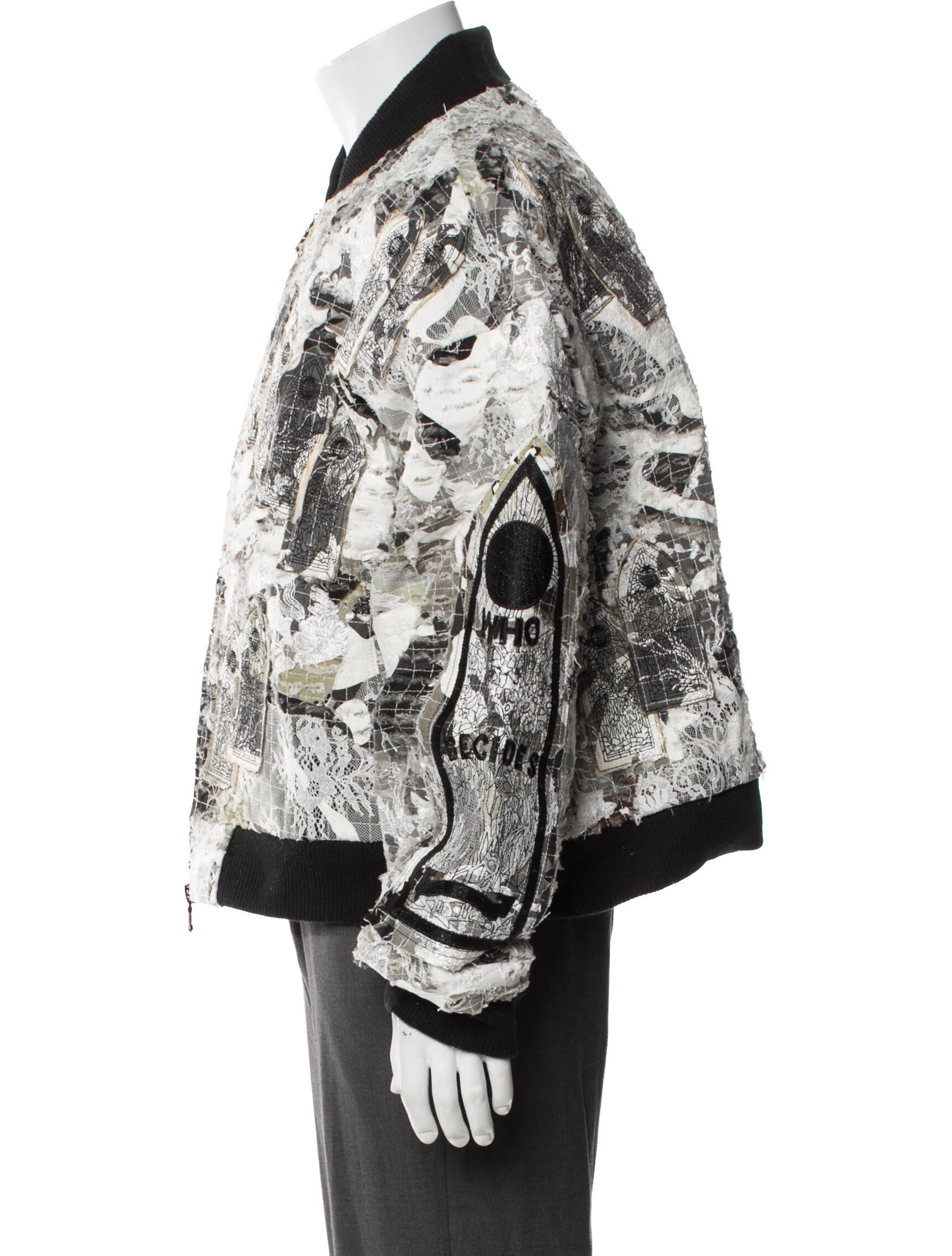 Who Decides War Printed Bomber Jacket