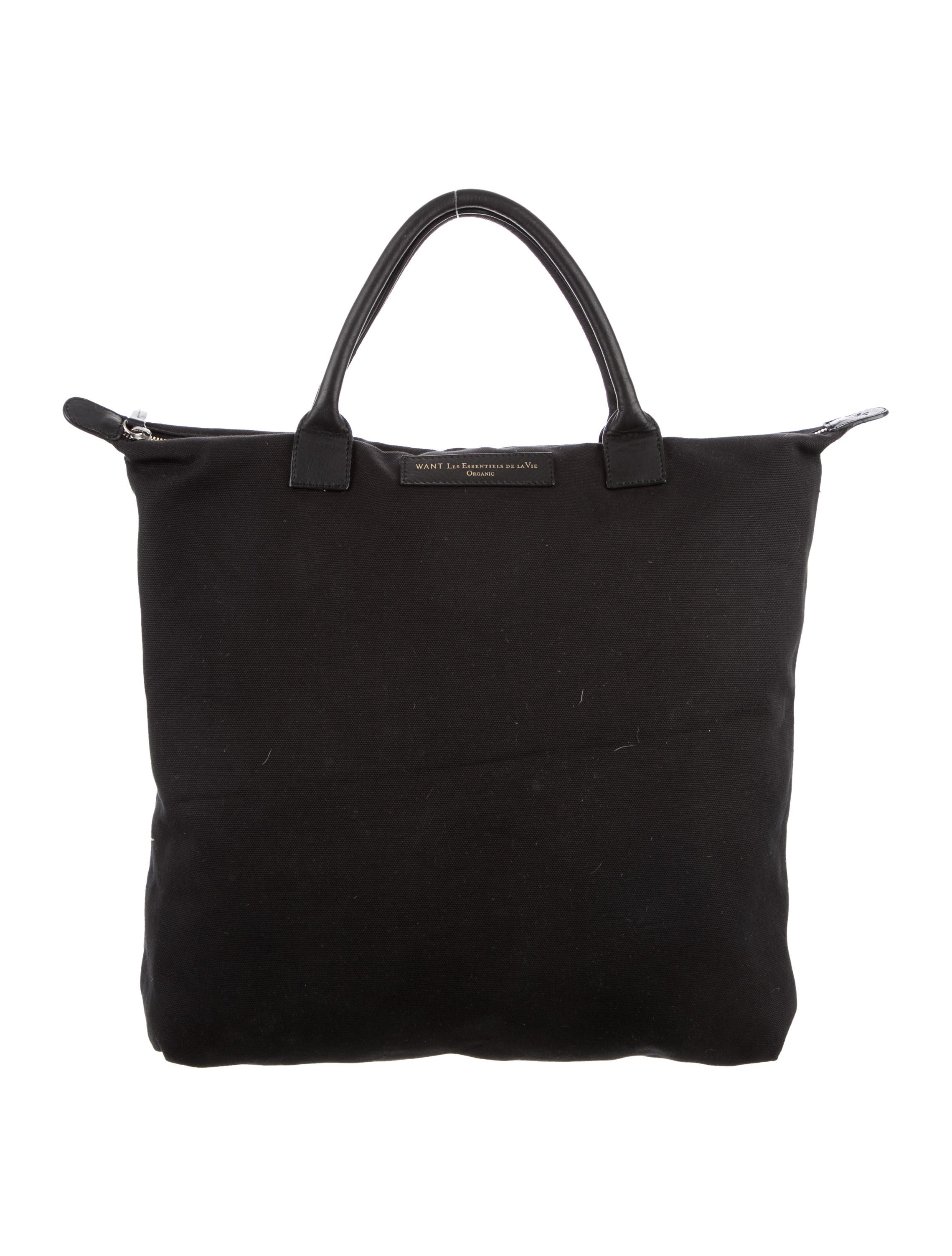 WANT Les Essentiels de la Vie Leather-Trimmed Canvas Tote