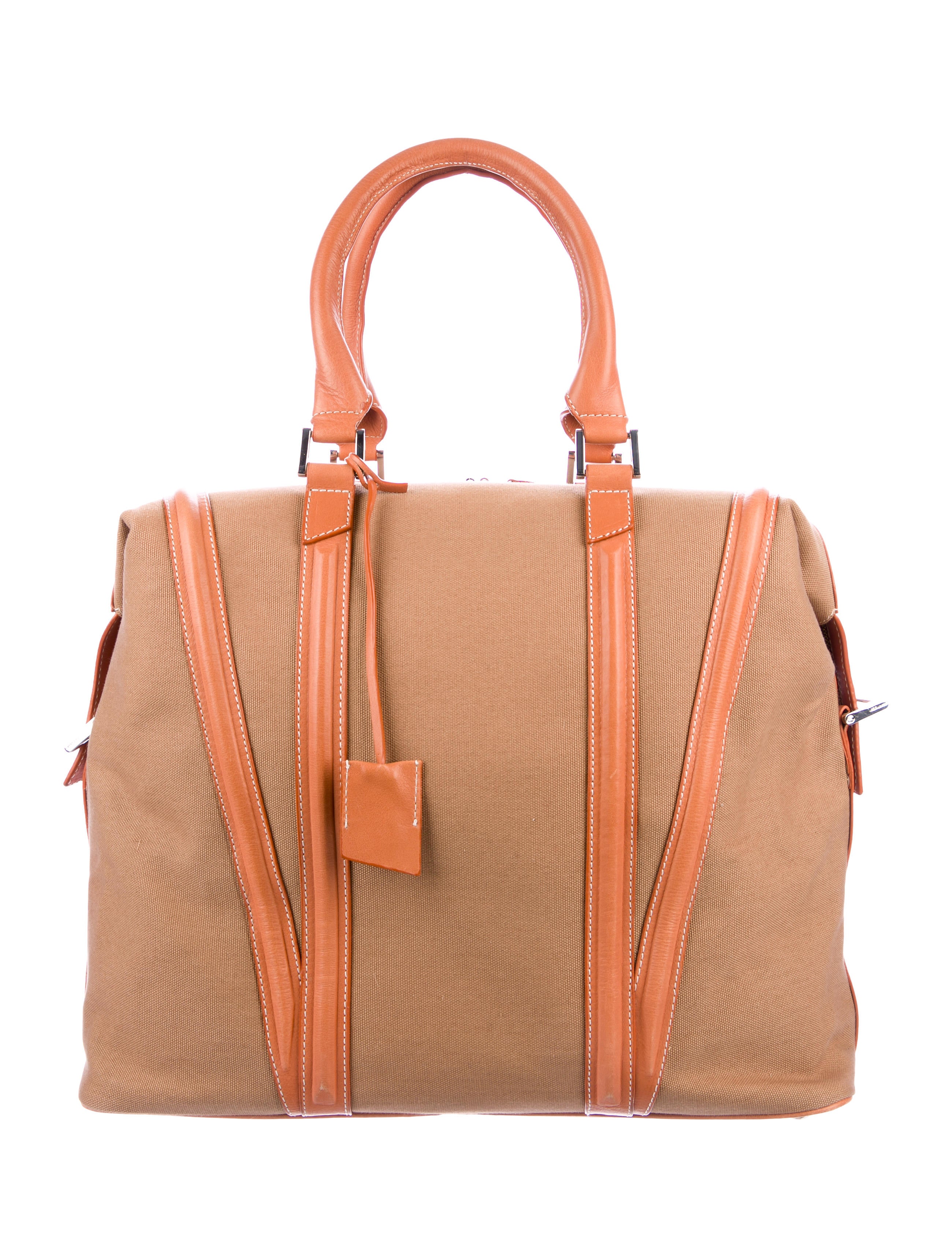 WANT Les Essentiels de la Vie Leather-Trimmed Canvas Weekender