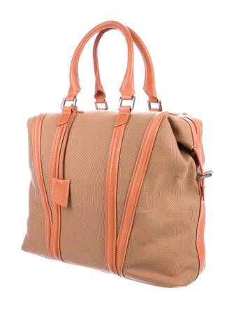 WANT Les Essentiels de la Vie Leather-Trimmed Canvas Weekender