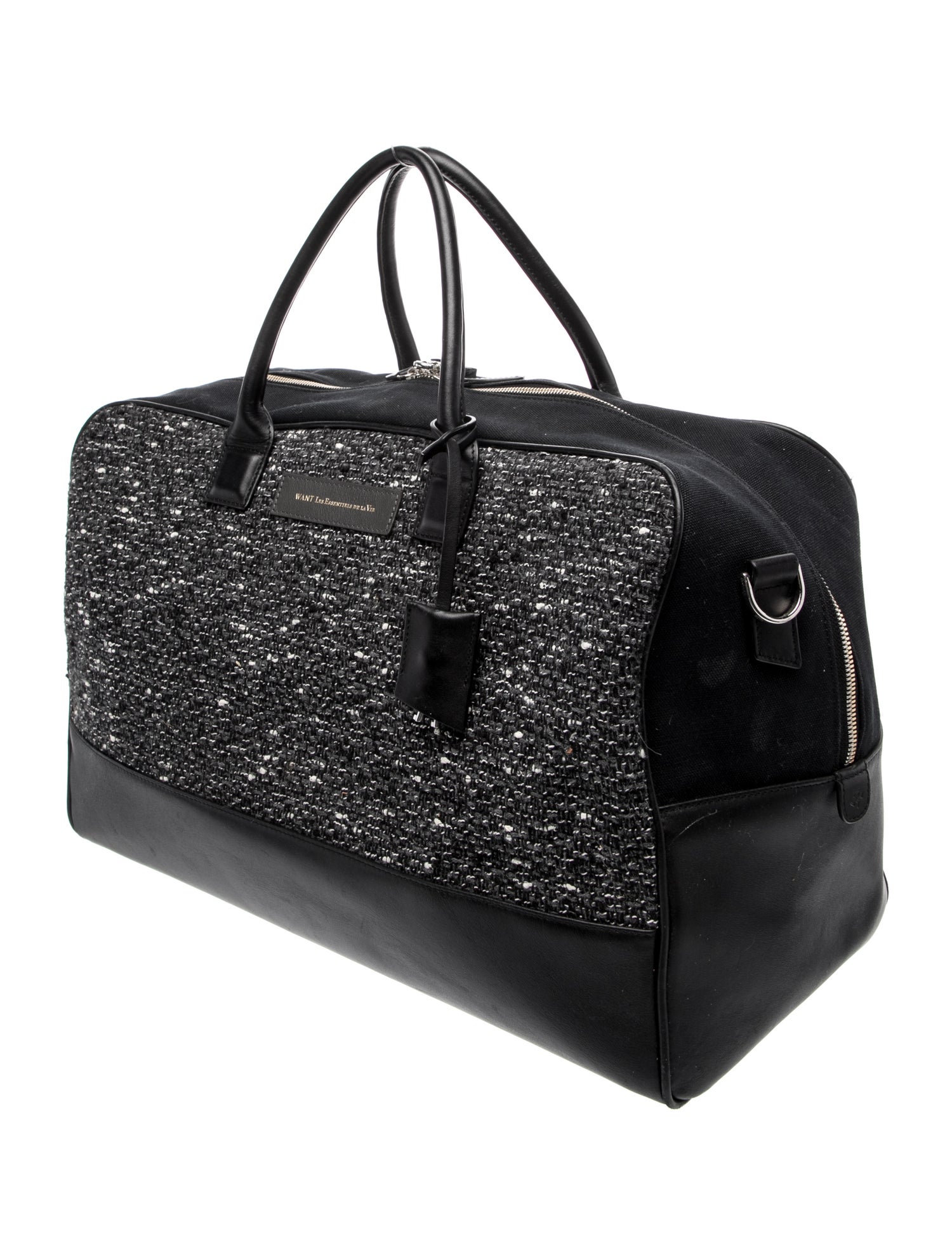 WANT Les Essentiels Tweed Weekender Bag