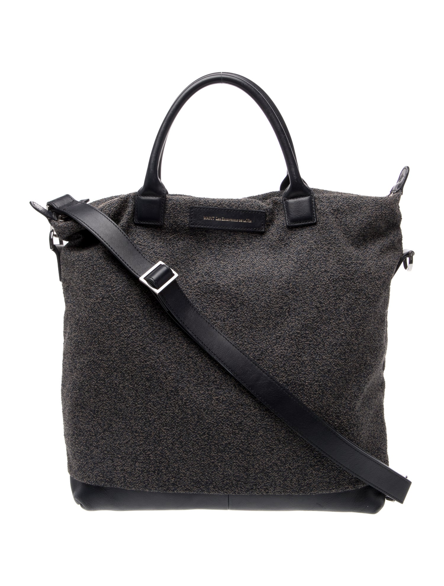 WANT Les Essentiels Tweed Top Handle Bag