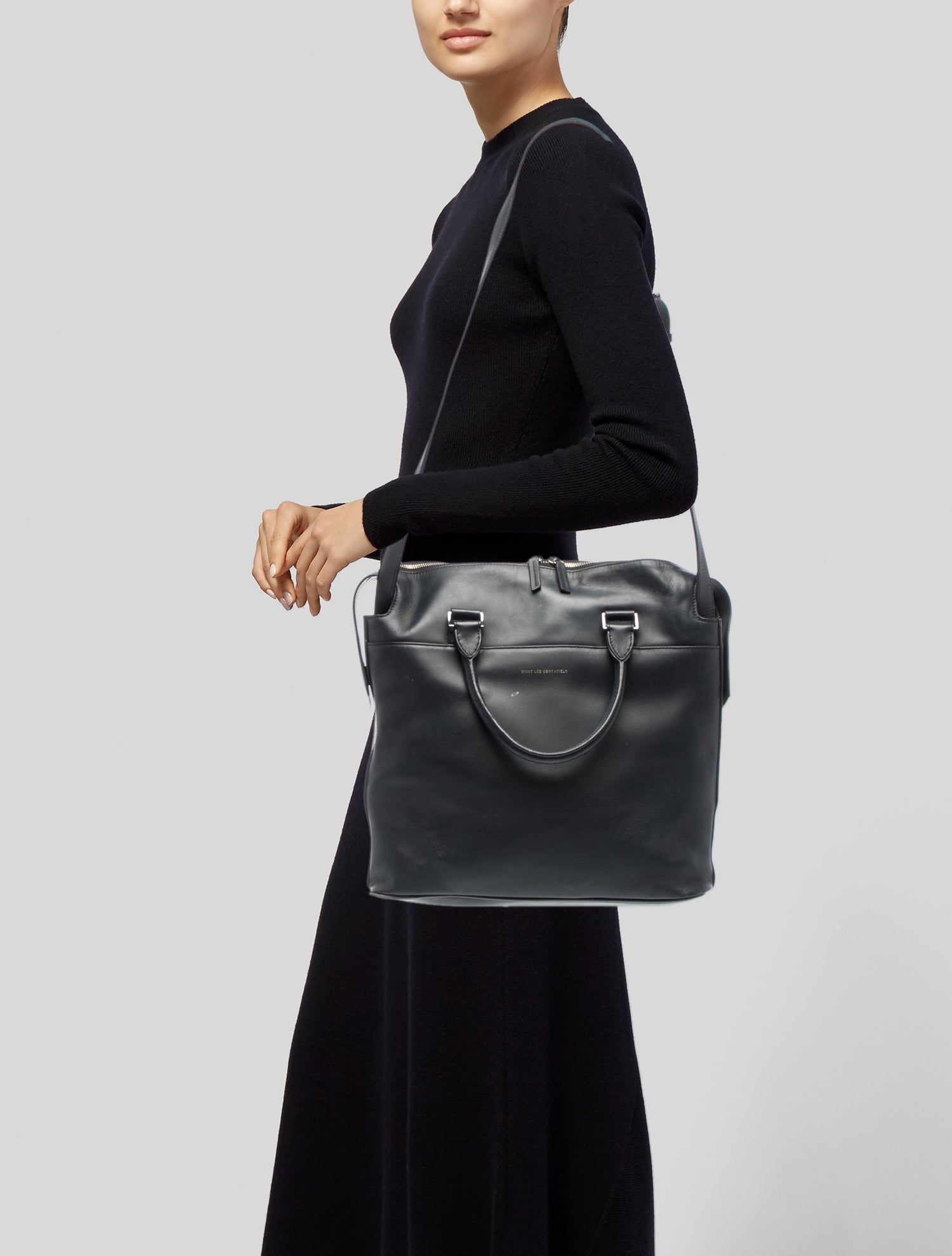 WANT Les Essentiels Leather Top Handle Bag