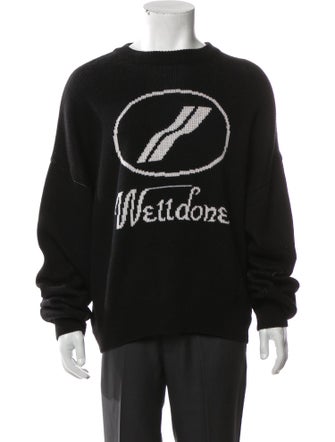 We11Done Graphic Print Crew Neck Pullover