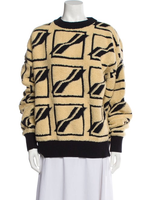 We11Done Graphic Print Crew Neck Pullover