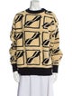 We11Done Graphic Print Crew Neck Pullover