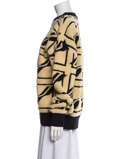 We11Done Graphic Print Crew Neck Pullover