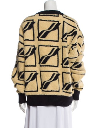 We11Done Graphic Print Crew Neck Pullover