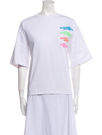 We11Done Graphic Print Crew Neck T-Shirt