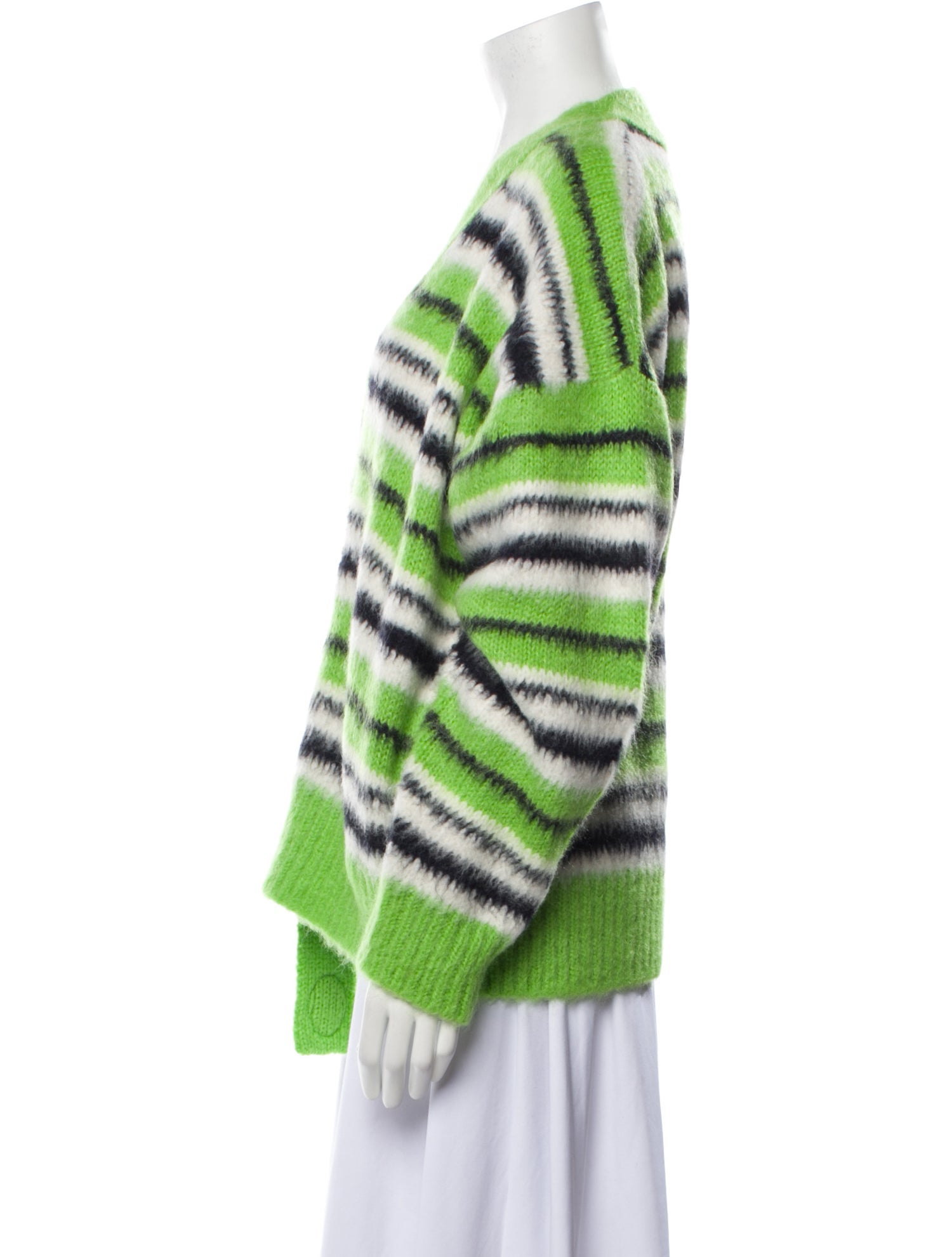 We11Done Striped V-Neck Sweater