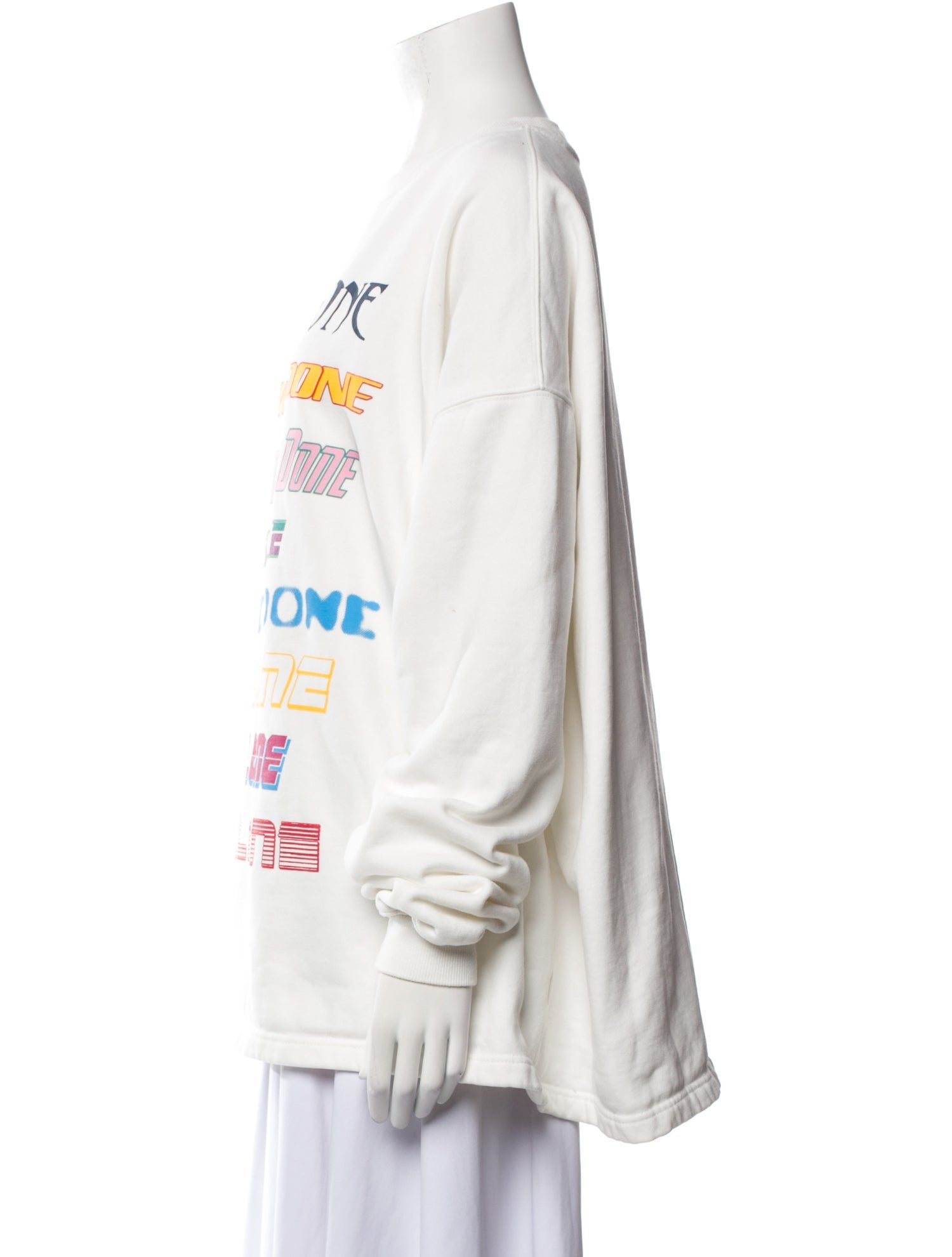 We11Done Graphic Print Crew Neck Sweatshirt