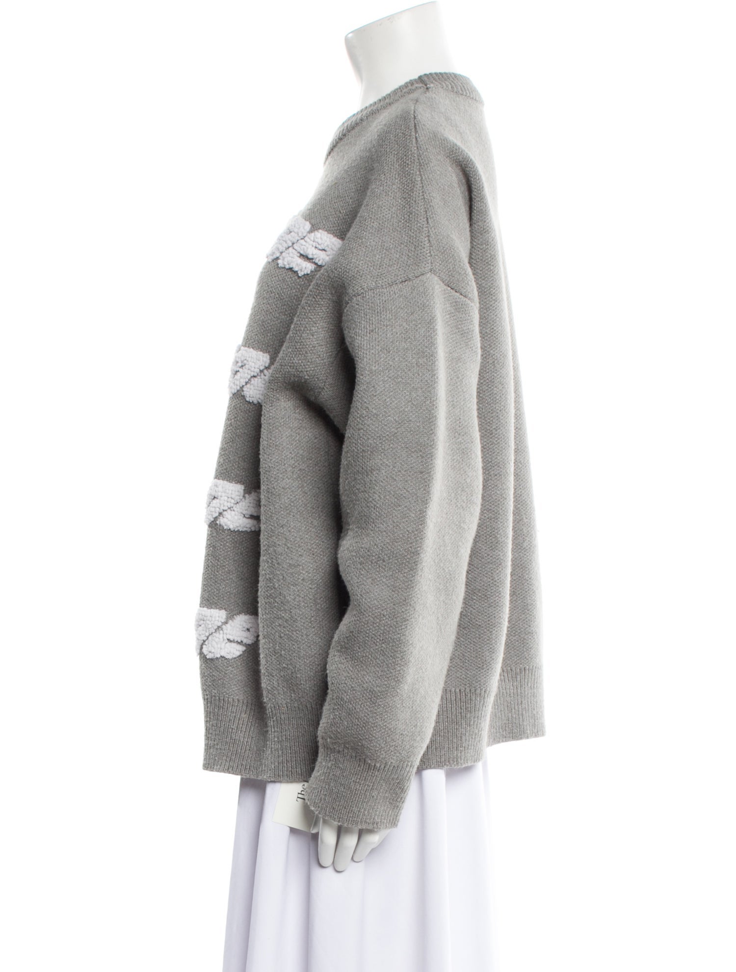 We11Done Printed Crew Neck Sweater