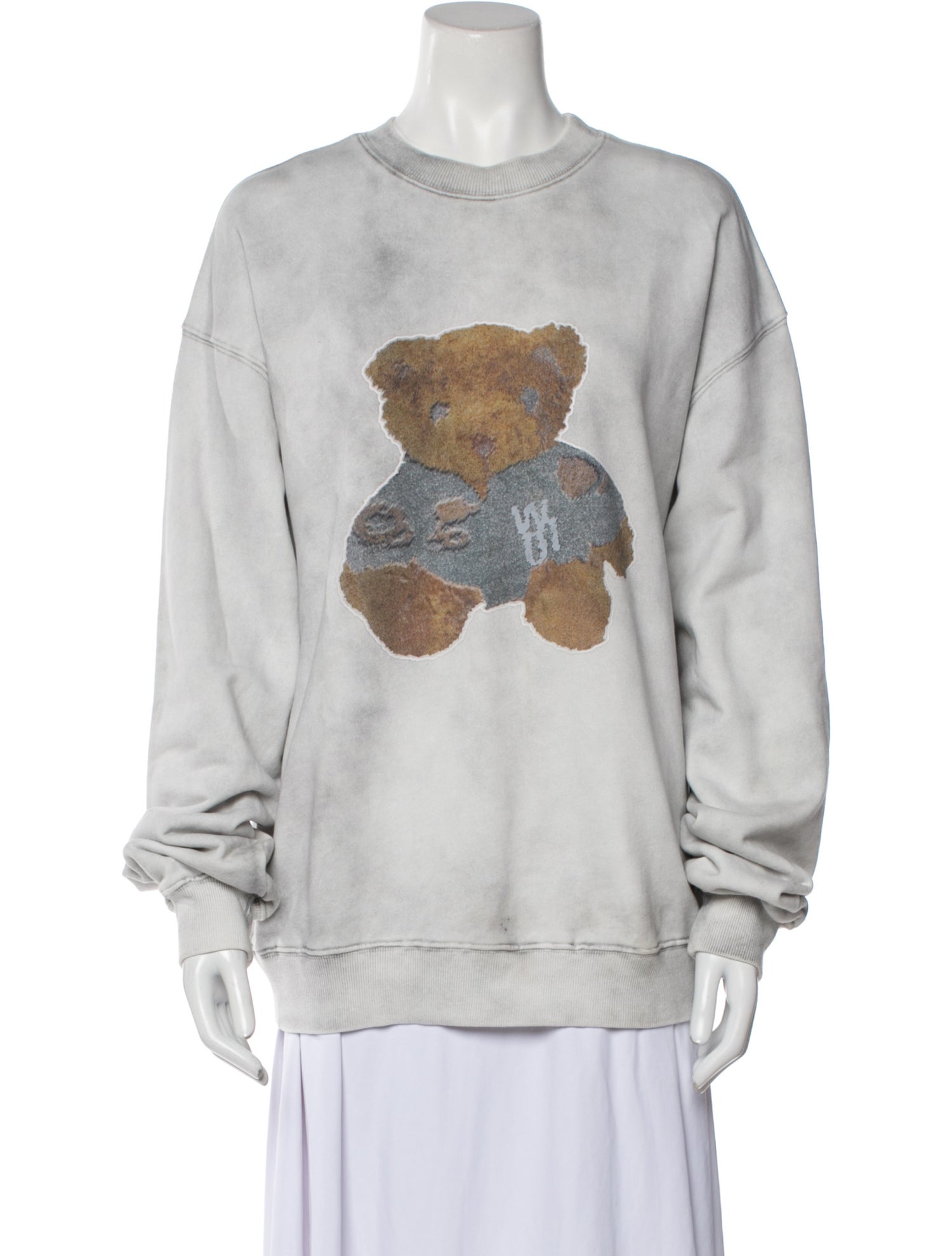 We11Done Graphic Print Crew Neck Sweatshirt