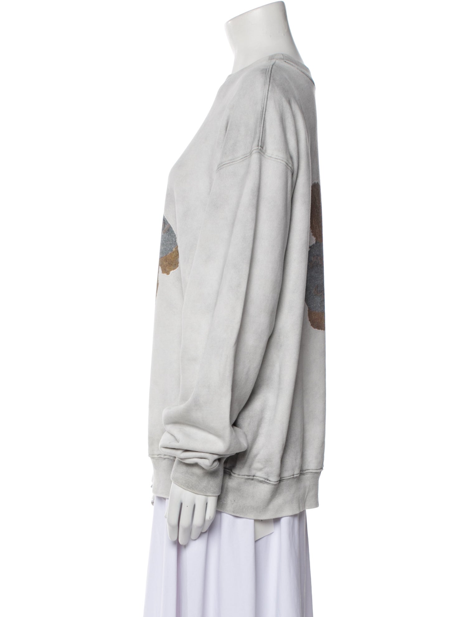 We11Done Graphic Print Crew Neck Sweatshirt