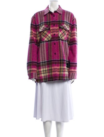We11Done Wool Plaid Print Jacket
