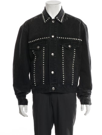 We11Done Graphic Print Denim Jacket