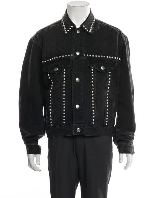 We11Done Graphic Print Denim Jacket