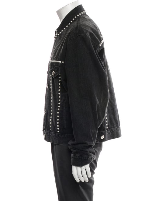 We11Done Graphic Print Denim Jacket