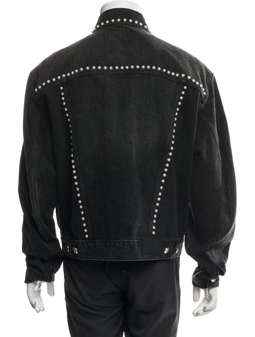 We11Done Graphic Print Denim Jacket