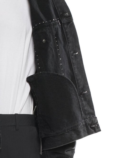 We11Done Graphic Print Denim Jacket