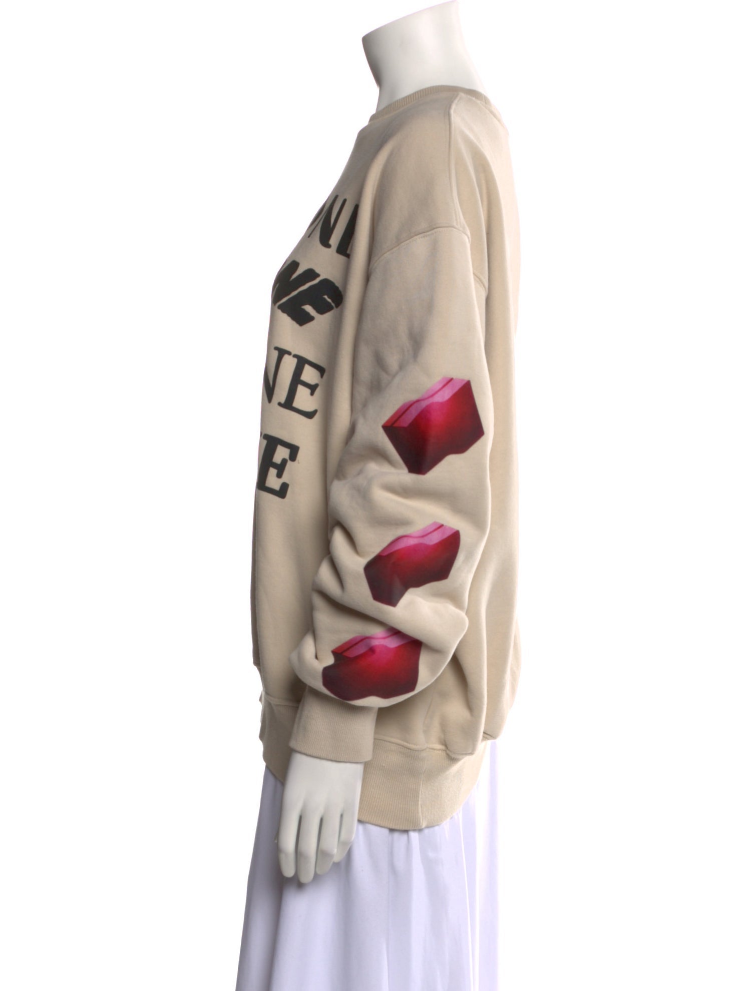 We11Done Graphic Print Crew Neck Sweatshirt