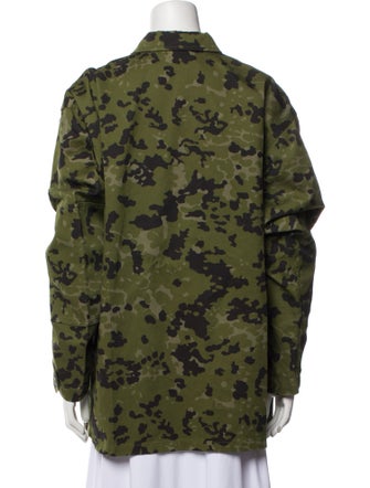 We11Done Camouflage Print Utility Jacket