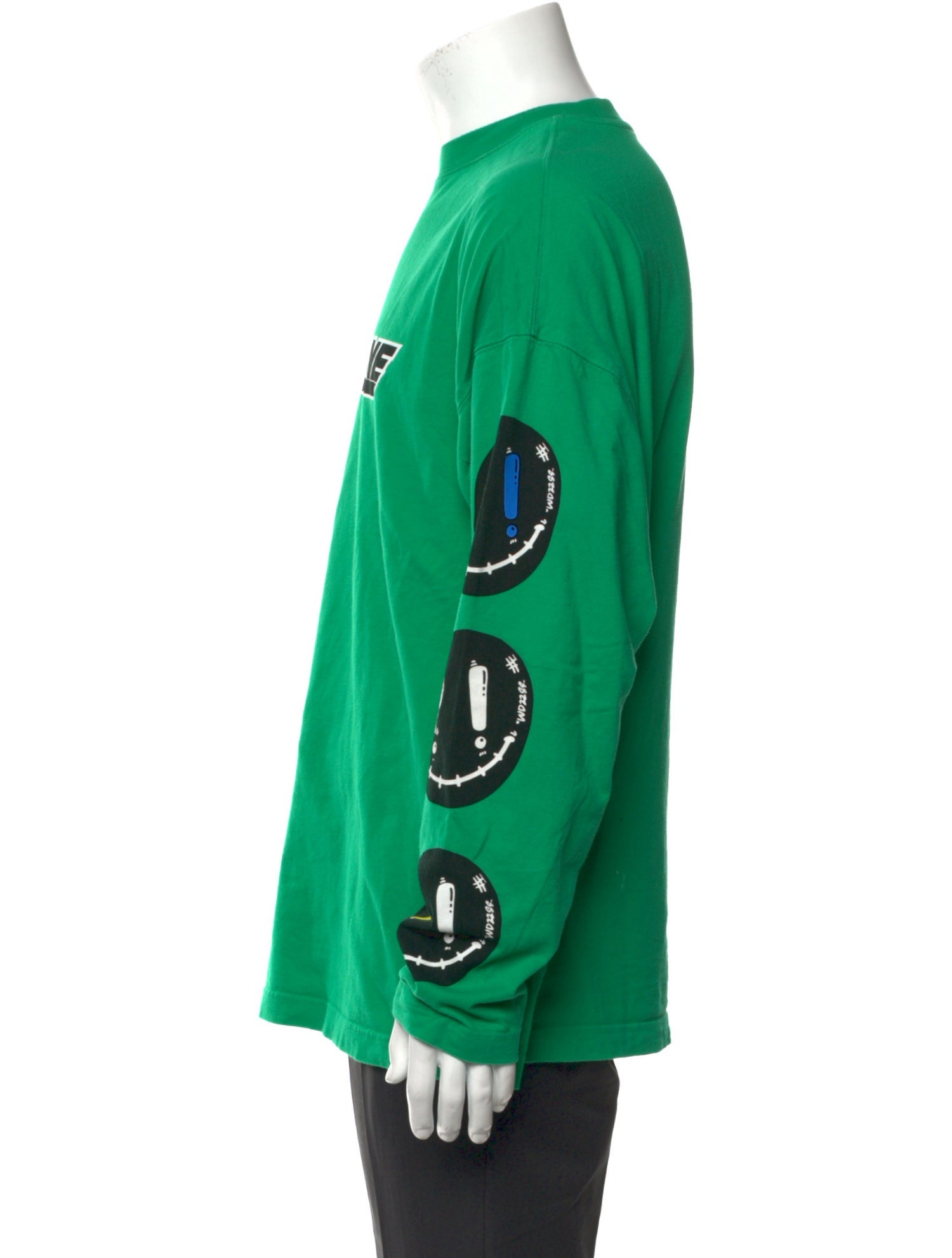 We11Done Graphic Print Crew Neck Henley