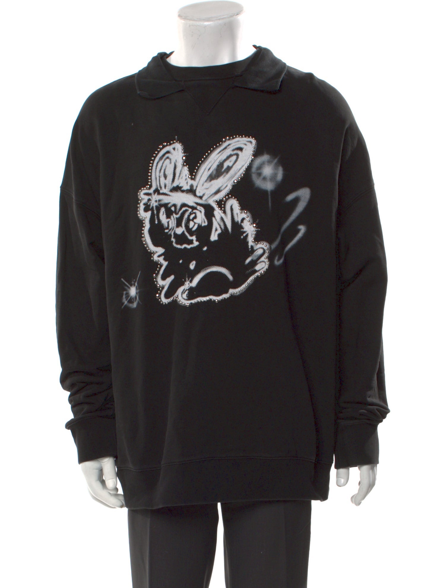 We11Done Graphic Print Crew Neck Sweatshirt