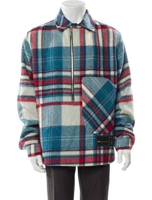 We11Done Wool Plaid Print Jacket