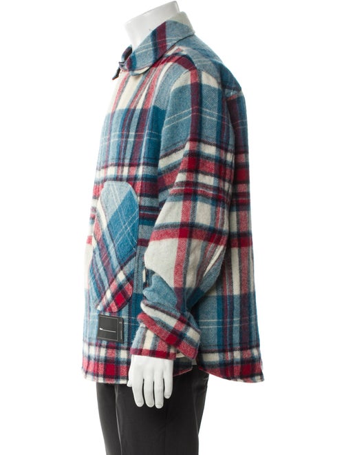 We11Done Wool Plaid Print Jacket