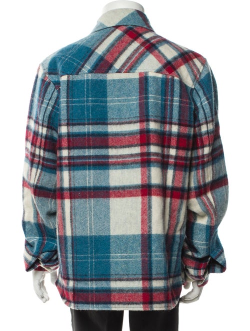 We11Done Wool Plaid Print Jacket