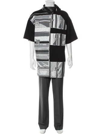 We11Done Striped Collar T-Shirt