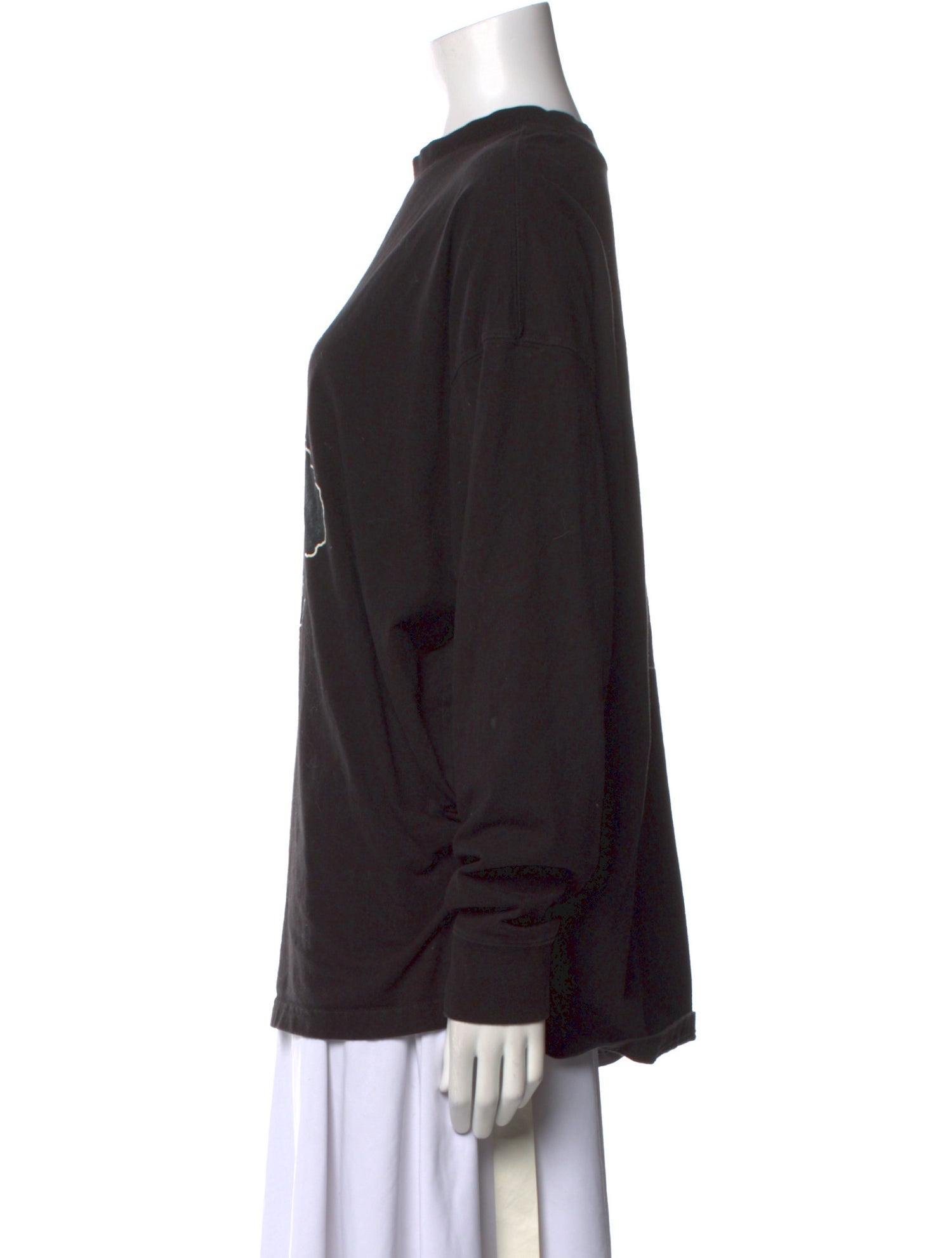 We11Done Graphic Print Crew Neck Sweatshirt